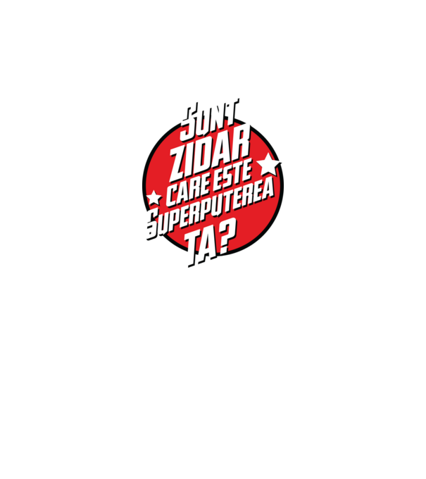 sunt zidar, care este superputerea ta? model albastru închis pe tricou