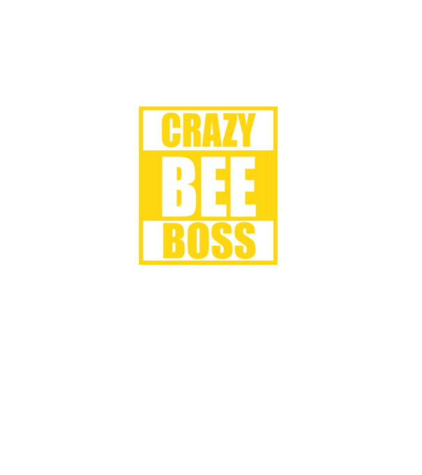 Crazy bee boss model negru pe tricou