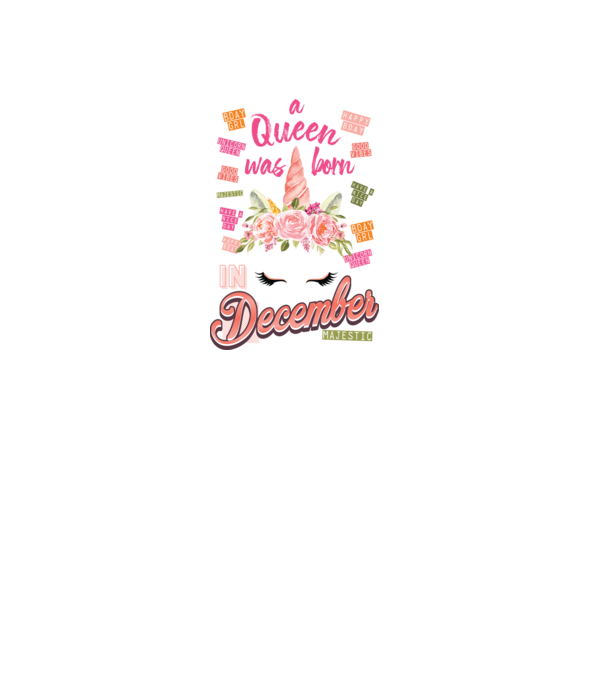 A queen was born in DECEMBER model alb pe tricou