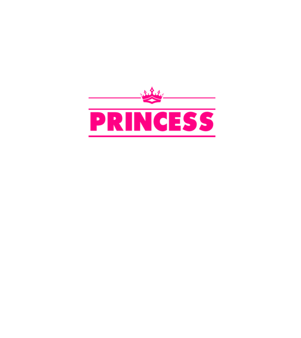 Princess model alb pe tricou