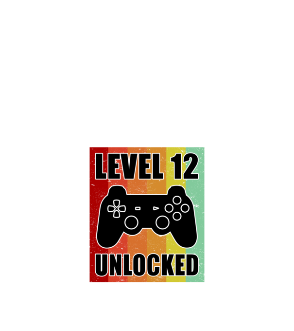 level 12 unlocked retro gamer model negru pe tricou