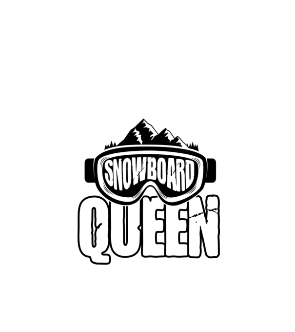 snowboard queen 01 model negru pe tricou