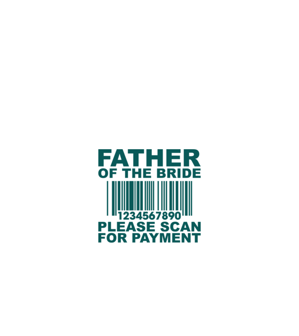 Father of the bride model alb pe tricou