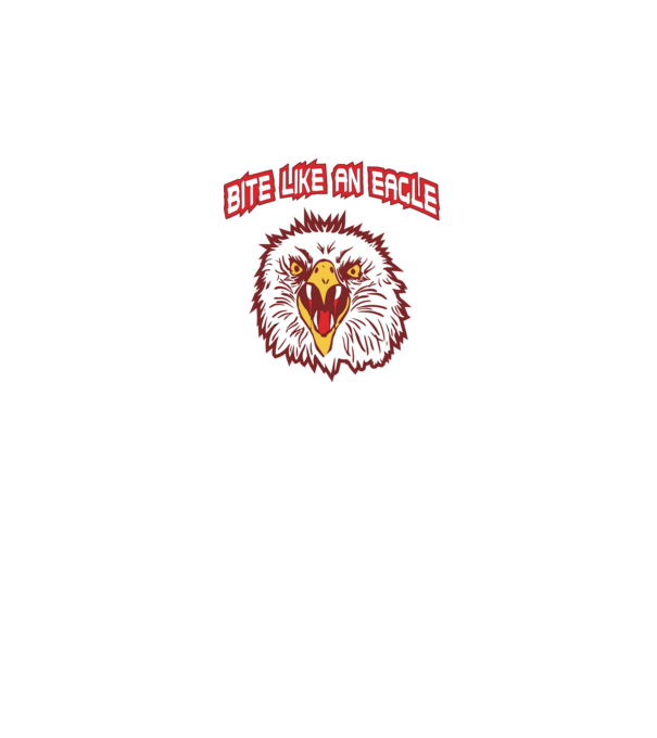 bite like an eagle cobra kai model negru pe tricou
