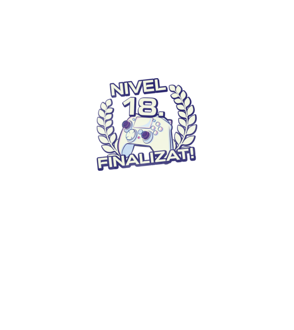 Nivel 18 finalizat! model negru pe tricou