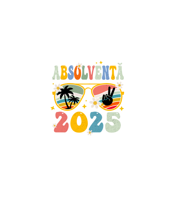 Absolventă 2025 model negru pe tricou