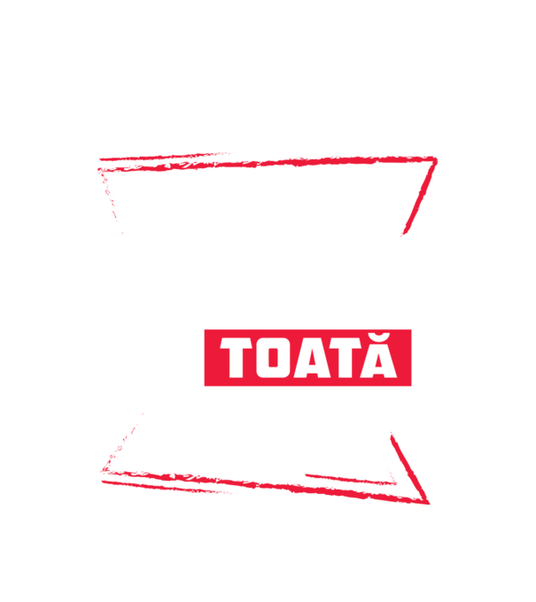 Toată luna FEBRUARIE model alb pe tricou