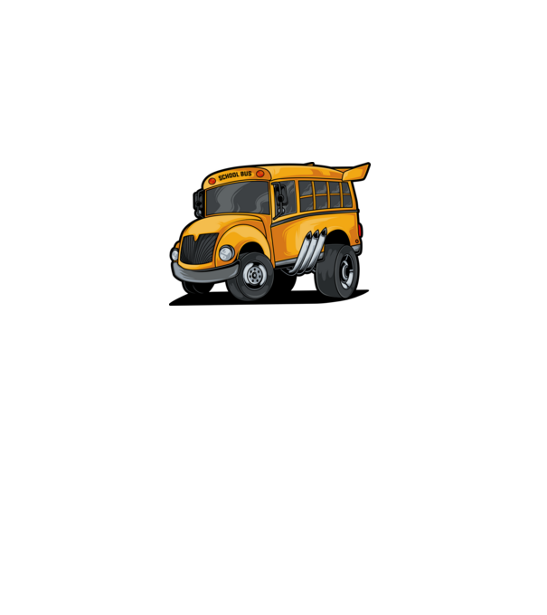 Autobuze model alb pe tricou