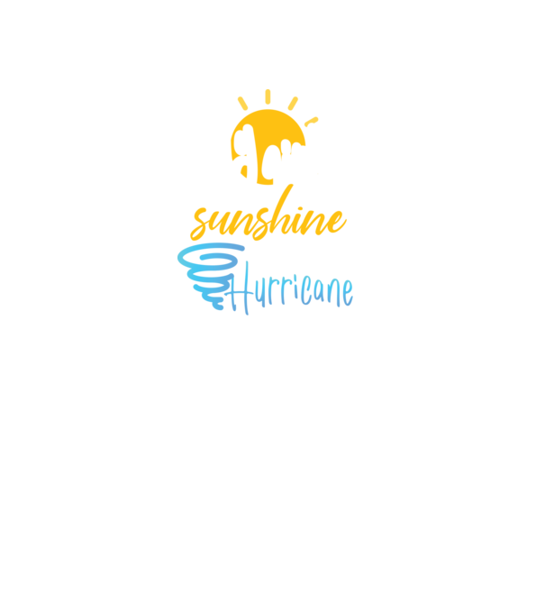July Girls are Sunshine mixed with a little Hurricane model negru pe tricou