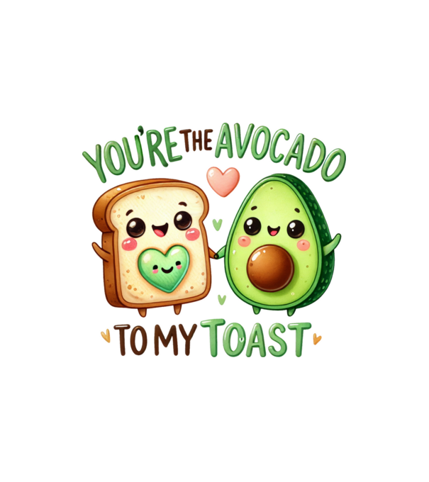 Avocado to my Toast model nisipiu pe tricou