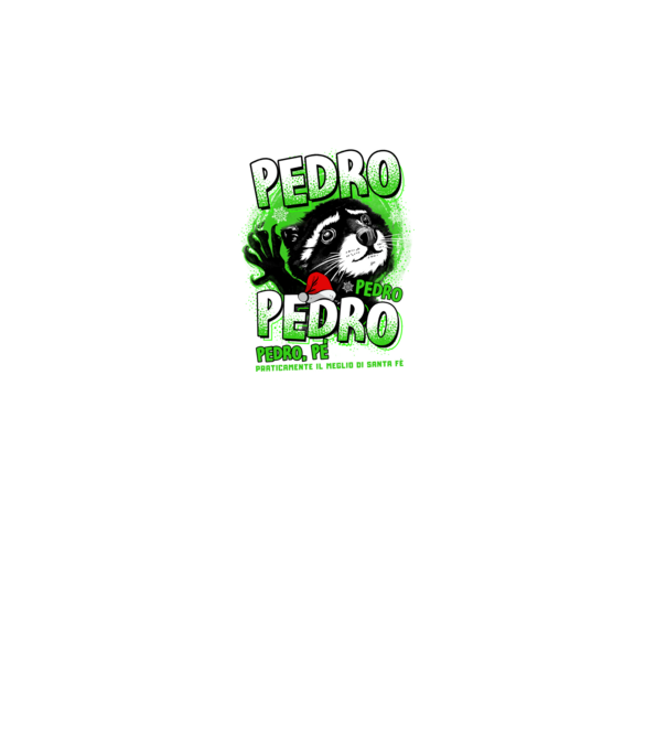 Pedro pedro christmas model negru pe tricou