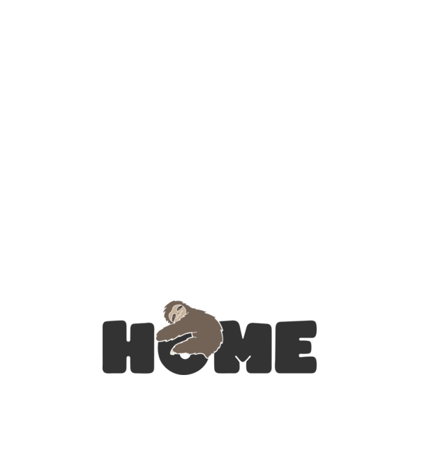 Home Sloth model roz deschis pe tricou