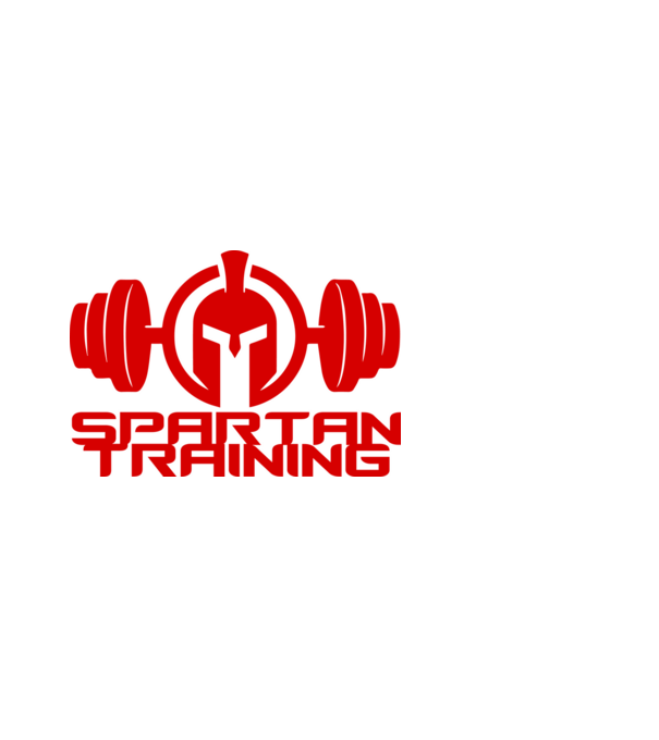 Spartan Training model alb pe tricou
