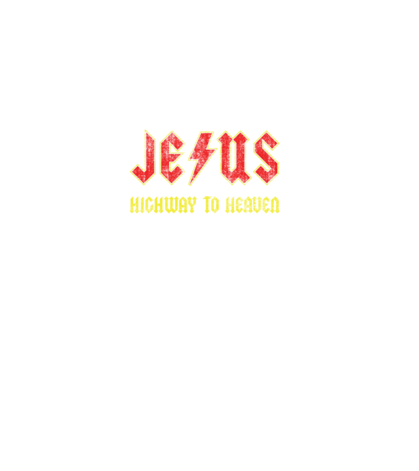 JESUS HIGHWAY TO HEAVEN model negru pe tricou