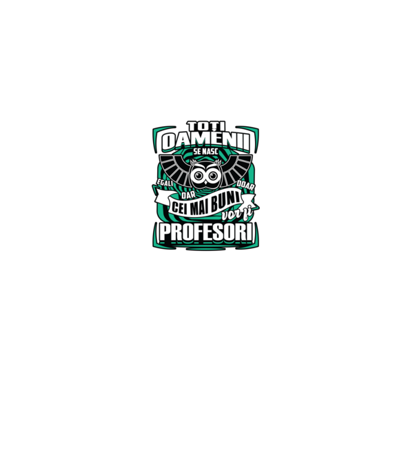 Toți oamenii profesori model negru pe tricou