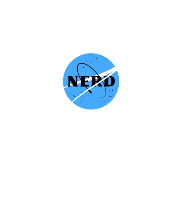 Nerd NASA model gri pe tricou