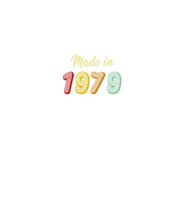 made in 1979 retro model gri pe tricou