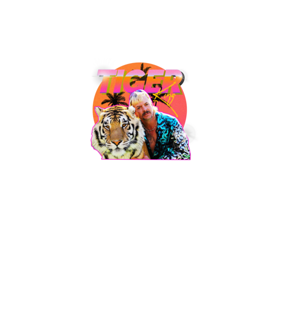 RETRO TIGER KING model negru pe tricou