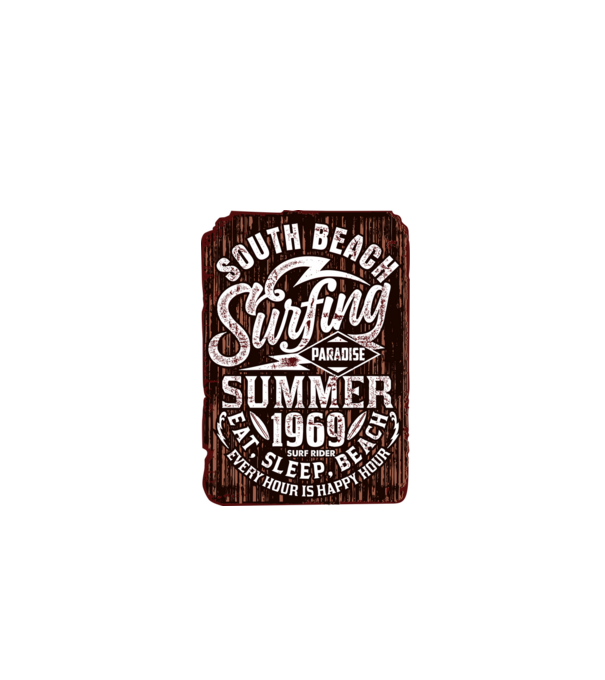 South Beach model negru pe tricou