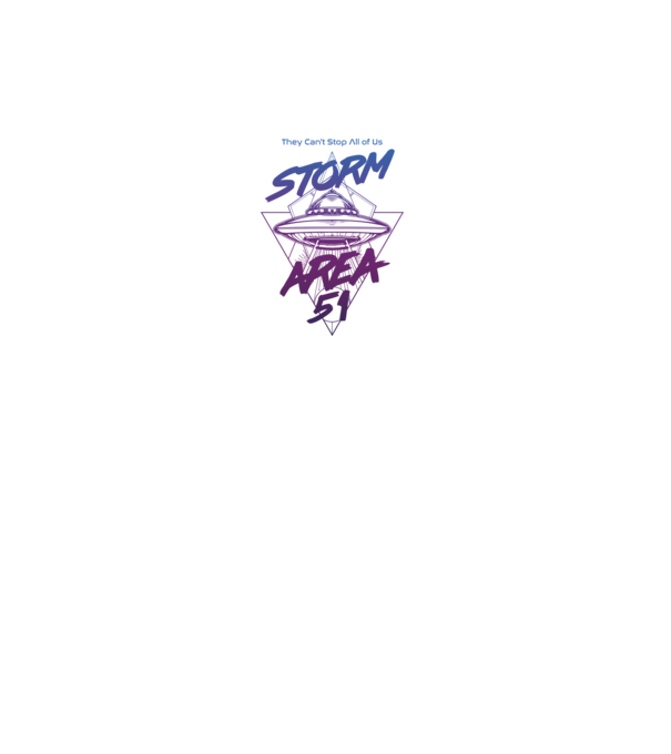 storm area 51 ufo purple model alb pe tricou