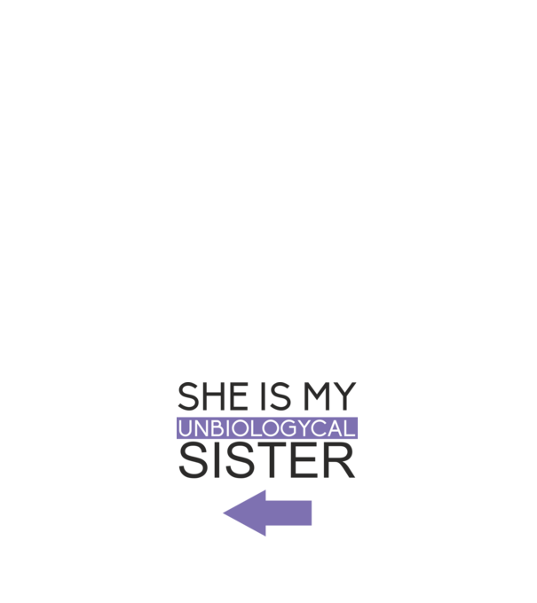 Unbiologycal Sister 02 model roz deschis pe tricou
