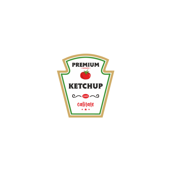 ketchup premium - calitate model albastru închis pe tricou