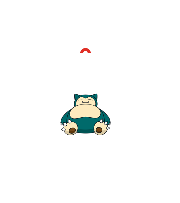 Keep Calm Snorlax model negru pe tricou