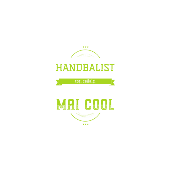 Sunt handbalist, la fel ca toți ceilalți, dar mult mai cool model negru pe tricou