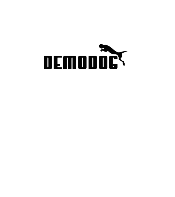 demodog logo black model roz pe tricou