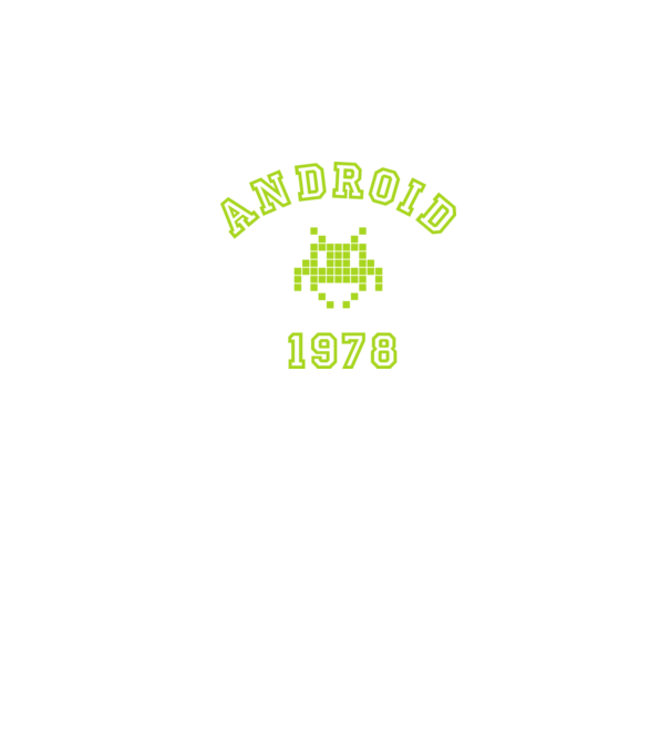 android model negru pe tricou