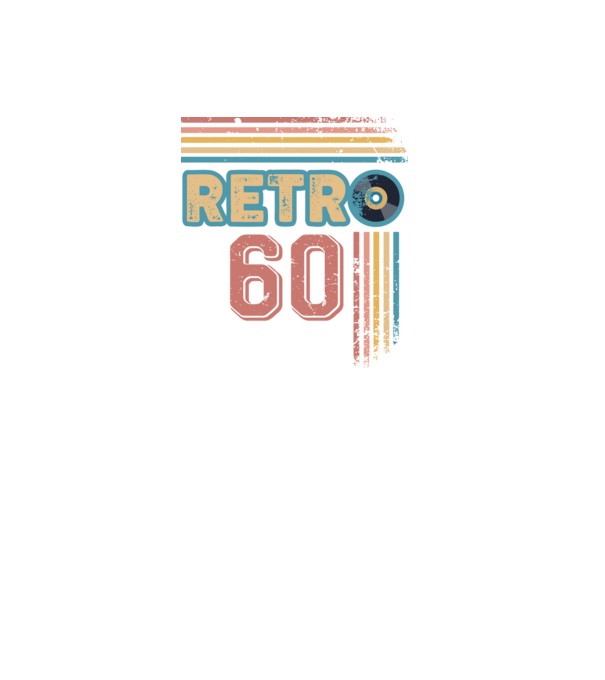 Retro 60 Birthday model alb pe tricou