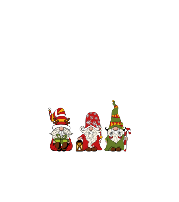 Xmas gnomes 2 model negru pe tricou