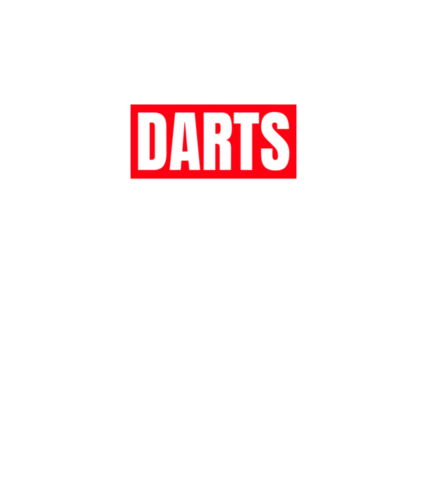 DARTS HERO model negru pe tricou