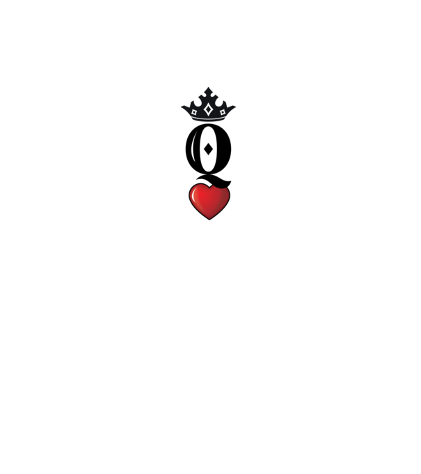 Cuplu HeartQueen model alb pe tricou