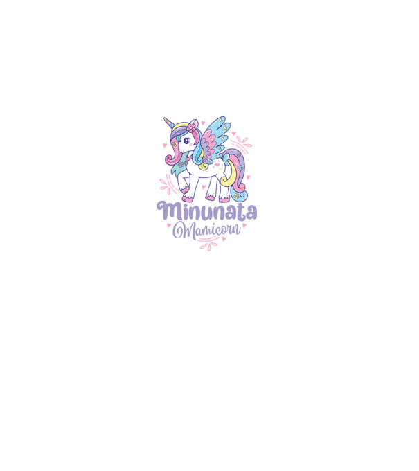 Minunata Mamicorn model alb pe tricou