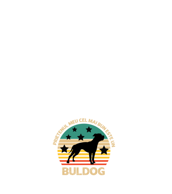Prietenul meu cel mai bun este un buldog model albastru închis pe tricou