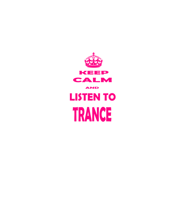 Keep Calm and Listen To Trance model negru pe tricou