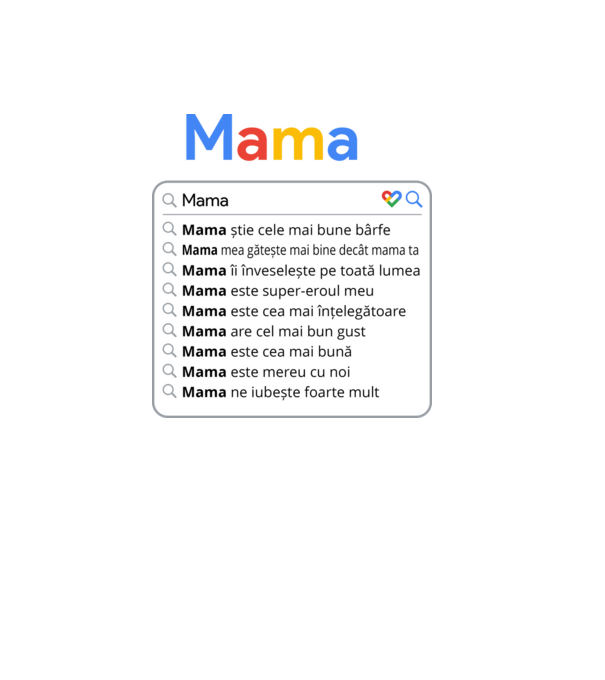 căutare Google Mama model negru pe tricou