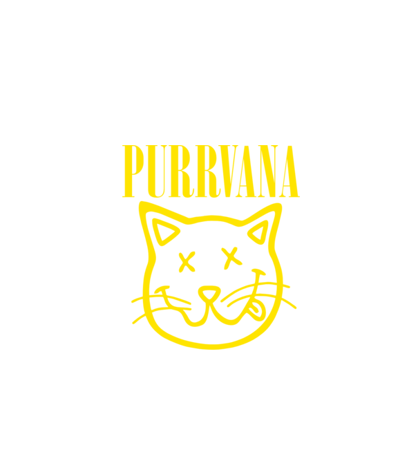 PURRVANA model negru pe tricou