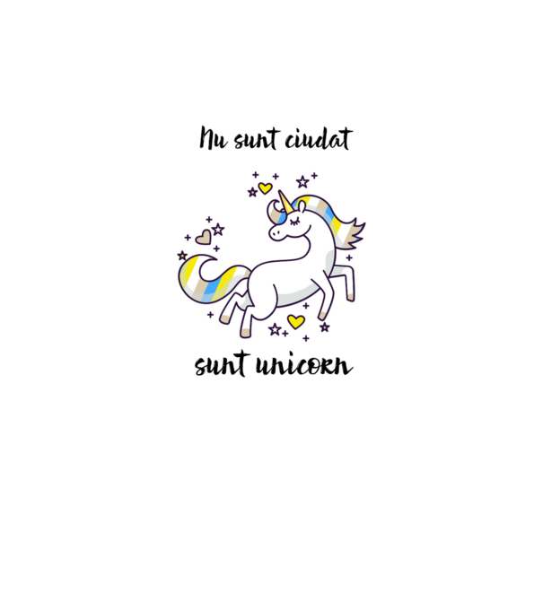 Nu sunt ciudat - sunt unicorn model albastru regal pe tricou
