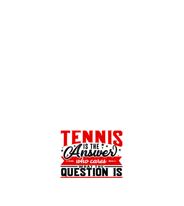 Sport is the answer JUCĂTOR TENIS model negru pe tricou