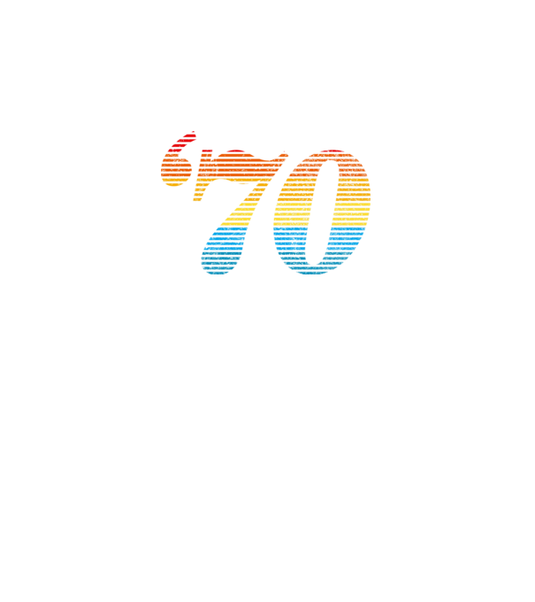 Retro Birthday 1970 model negru pe tricou
