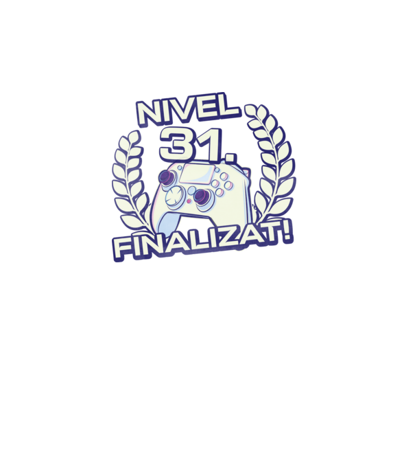 Nivel 31 finalizat! model turcoaz pe tricou