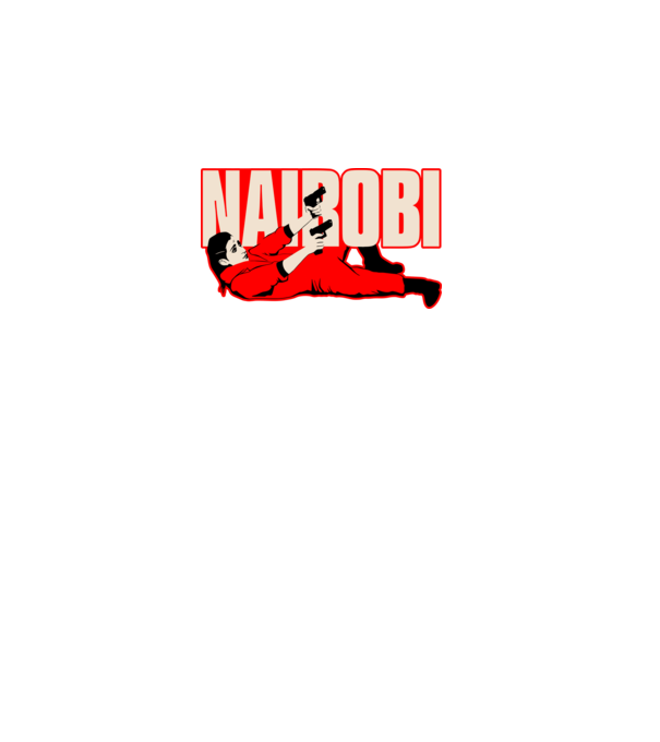 nairobi la casa de papel model negru pe tricou