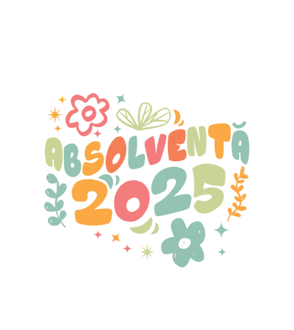 Absolventă 2025 model alb pe tricou