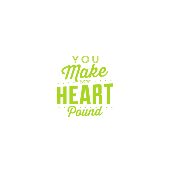 Make my heart model negru pe tricou