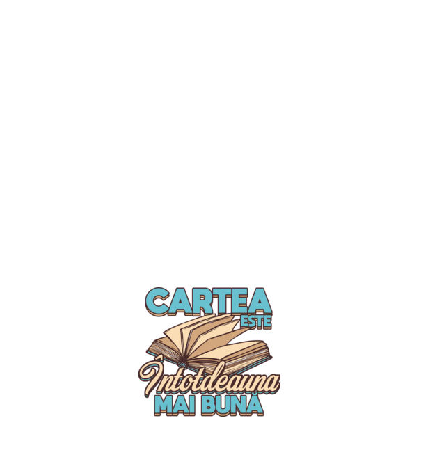 Cartea este ÎNTOTDEAUNA mai bună D7556260-01 model negru pe tricou