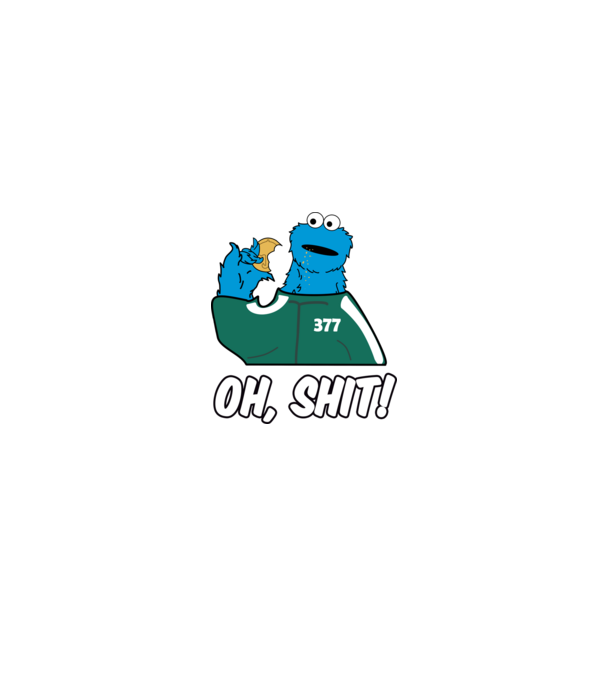 cookie monster squid game parody model negru pe tricou