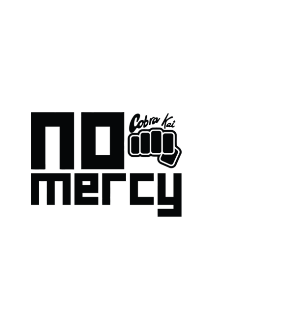 No mercy cobra kai model negru pe tricou