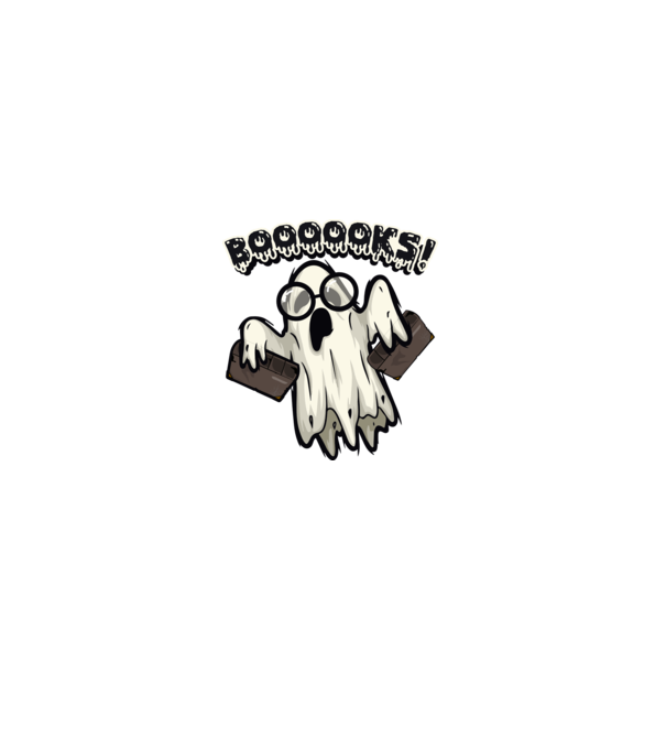 Spooky boookworm model negru pe tricou